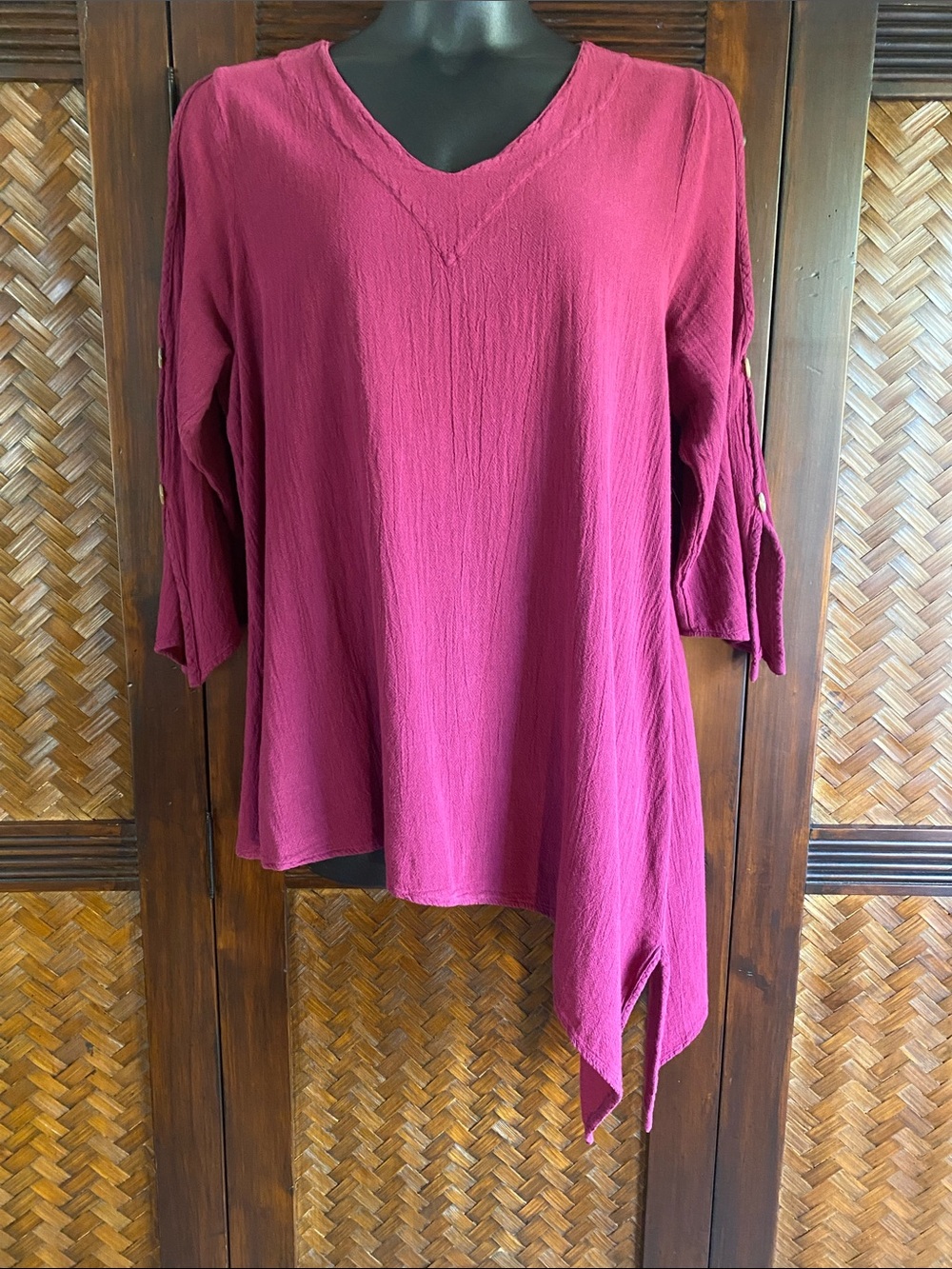 COTTONWAYS - Magenta Tunic Size 2